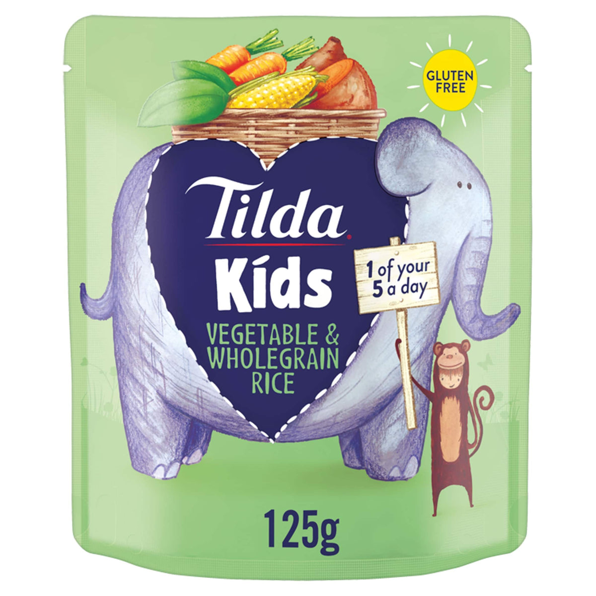 Kids Vegetable & Wholegrain Rice 125g by Tilda