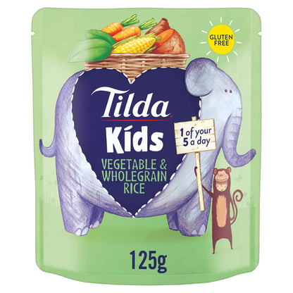 Kids Vegetable & Wholegrain Rice 125g by Tilda