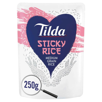 Microwave Sticky Medium Grain Rice 250g by Tilda