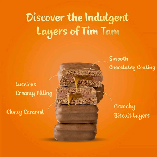 Tim Tam Chewy Caramel Chocolatey Biscuit Bars by ARNOTT'S