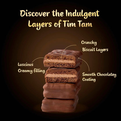 Tim Tam Dark Chocolatey Biscuit Bars 9 Pieces by ARNOTT'S