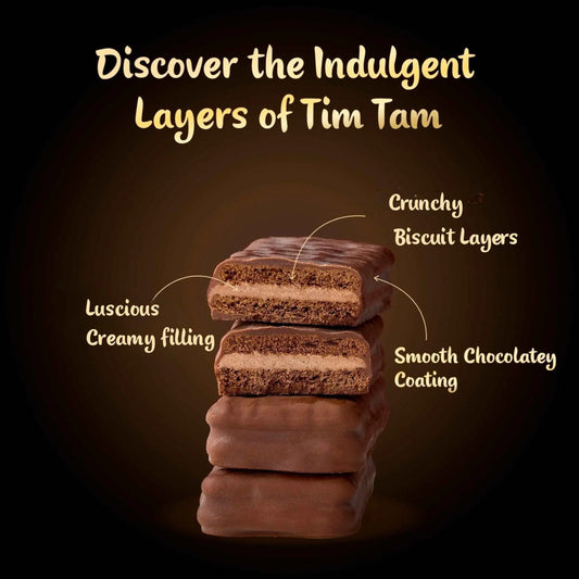 Tim Tam Dark Chocolatey Biscuit Bars 9 Pieces by ARNOTT'S