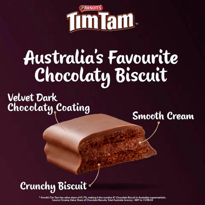Tim Tam Dark Chocolatey Biscuit Bars 9 Pieces by ARNOTT'S