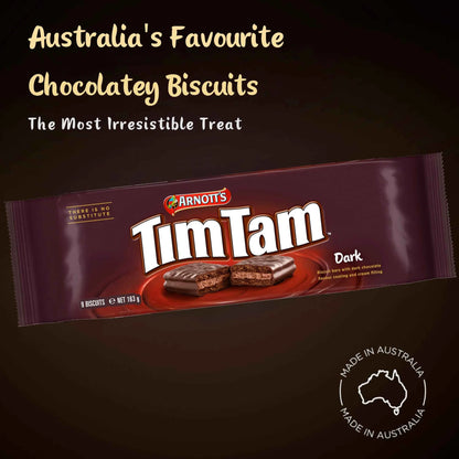 Tim Tam Dark Chocolatey Biscuit Bars 9 Pieces by ARNOTT'S
