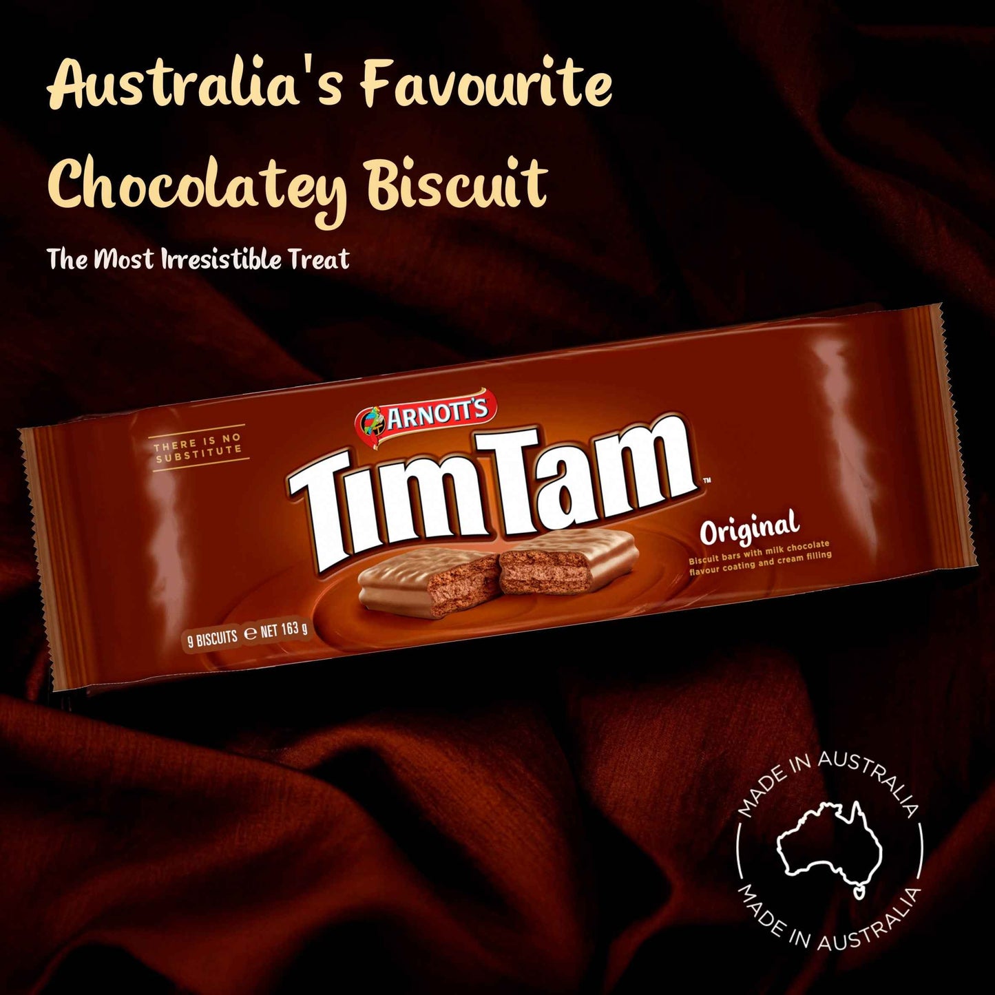 Tim Tam Original Chocolatey Biscuit Bars 9 by ARNOTT'S
