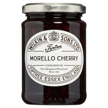 Morello Cherry Conserve Extra Jam 340g by TIPTREE at The British Vault