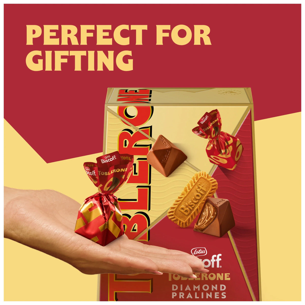 Lotus Biscoff Dimond Truffles 180g by TOBLERONE at The British Vault