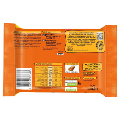 Toffee Crisp Biscuit Bar 4 Pack Multipack 152g by Nestle
