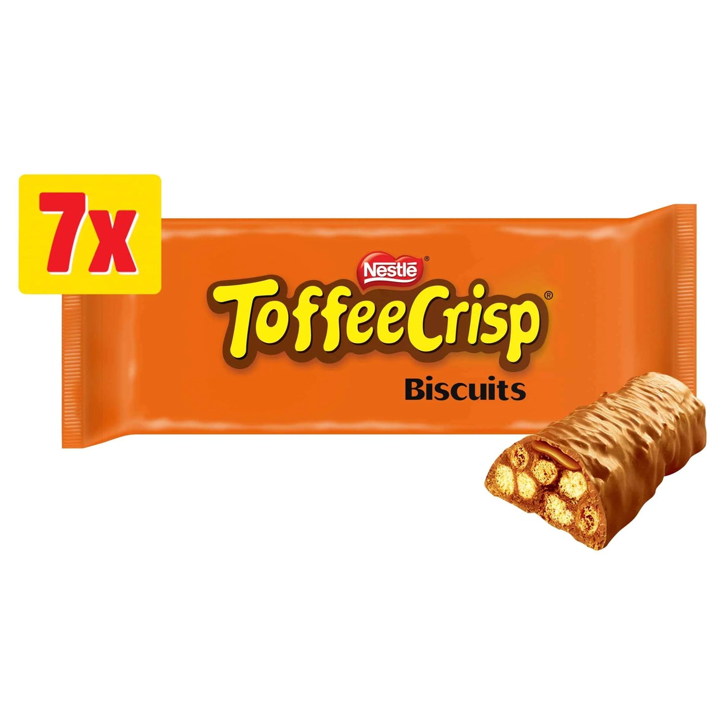 Toffee Crisp Biscuit Bar 7 Pack Multipack by Nestle