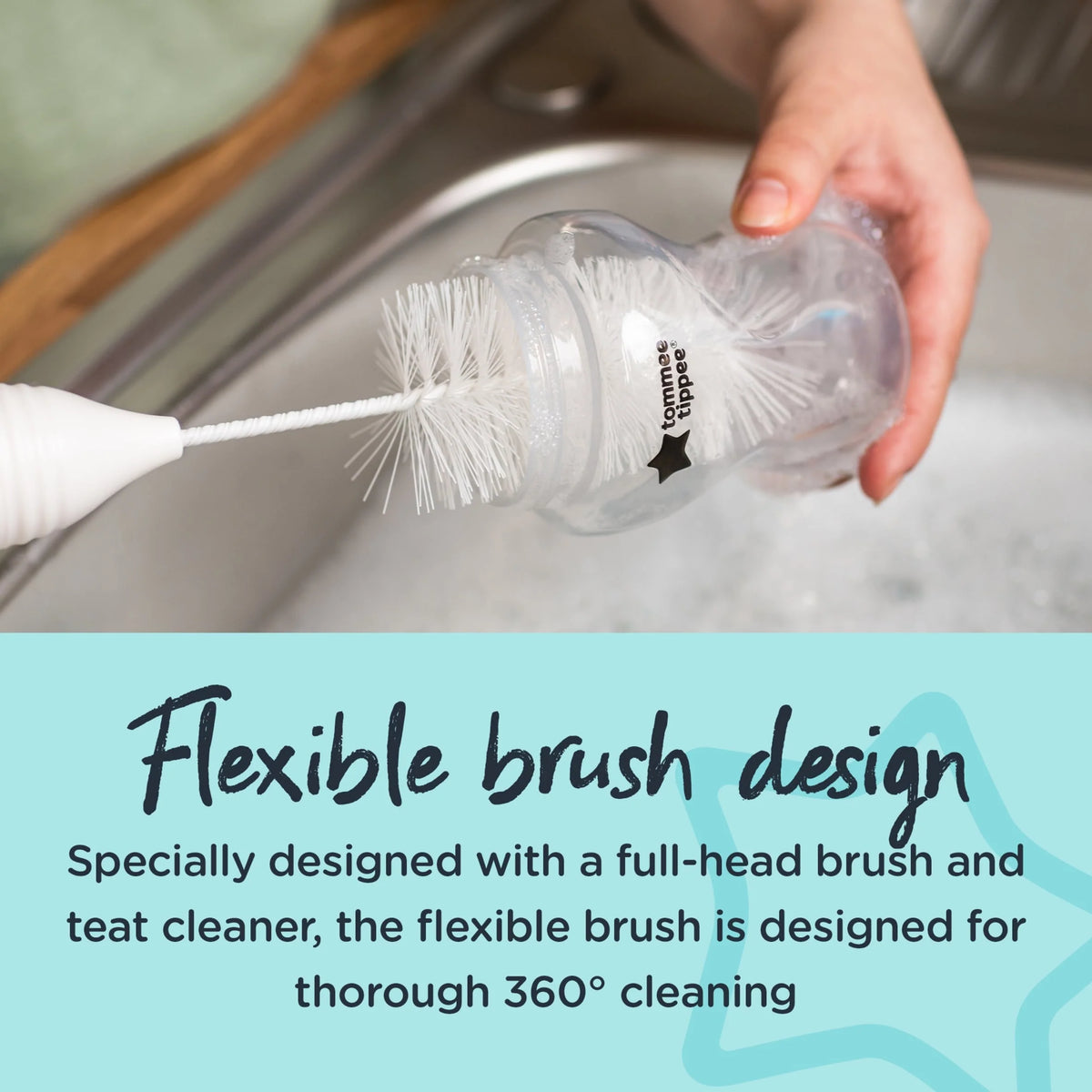 Bottle And Teat Brush by tommee tippee