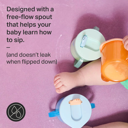 Free Flow First Cup Essentials 4m+ 190ml by tommee tippee