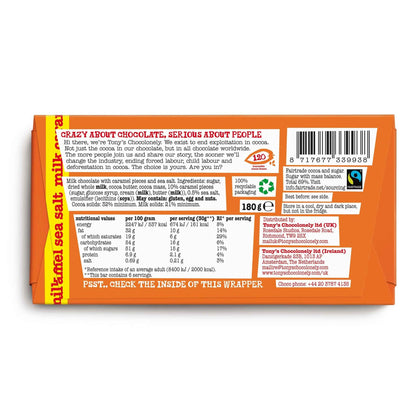 Chocolonely Milk Chocolate Caramel Sea by TONY'S