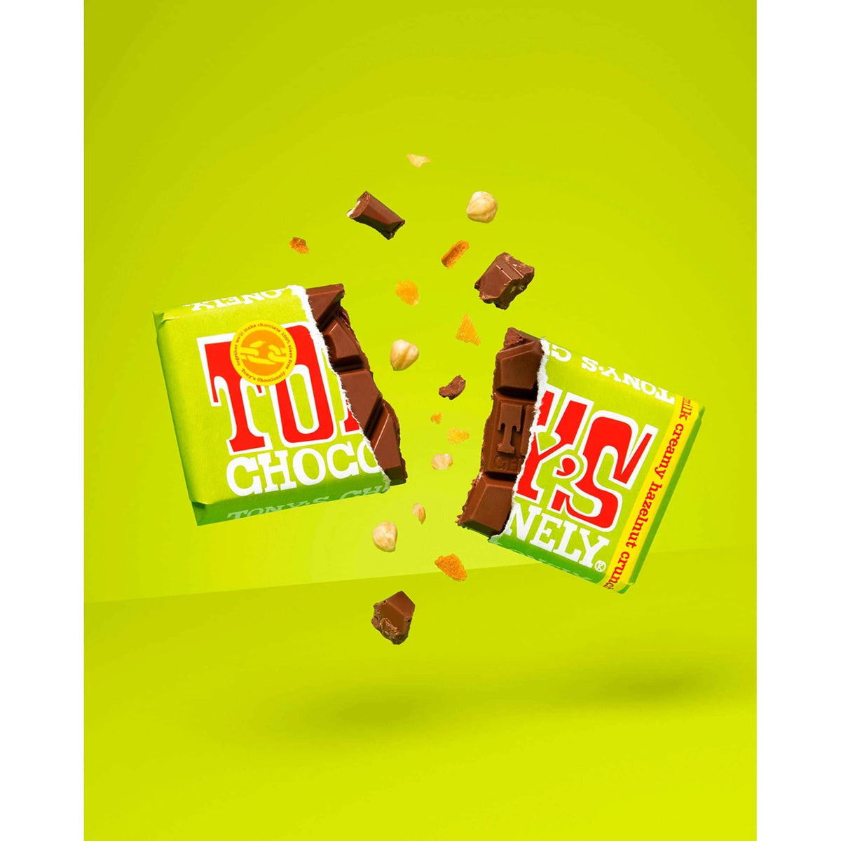 Chocolonely Milk Chocolate Creamy Hazelnut Crunch 180g by TONY'S