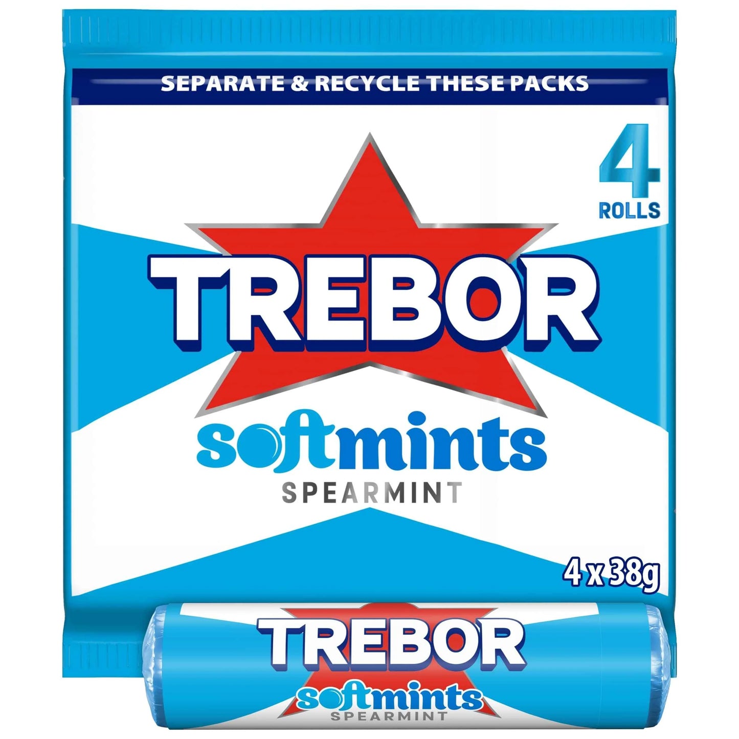 Softmints Spearmint Multipack 4 Pack by TREBOR