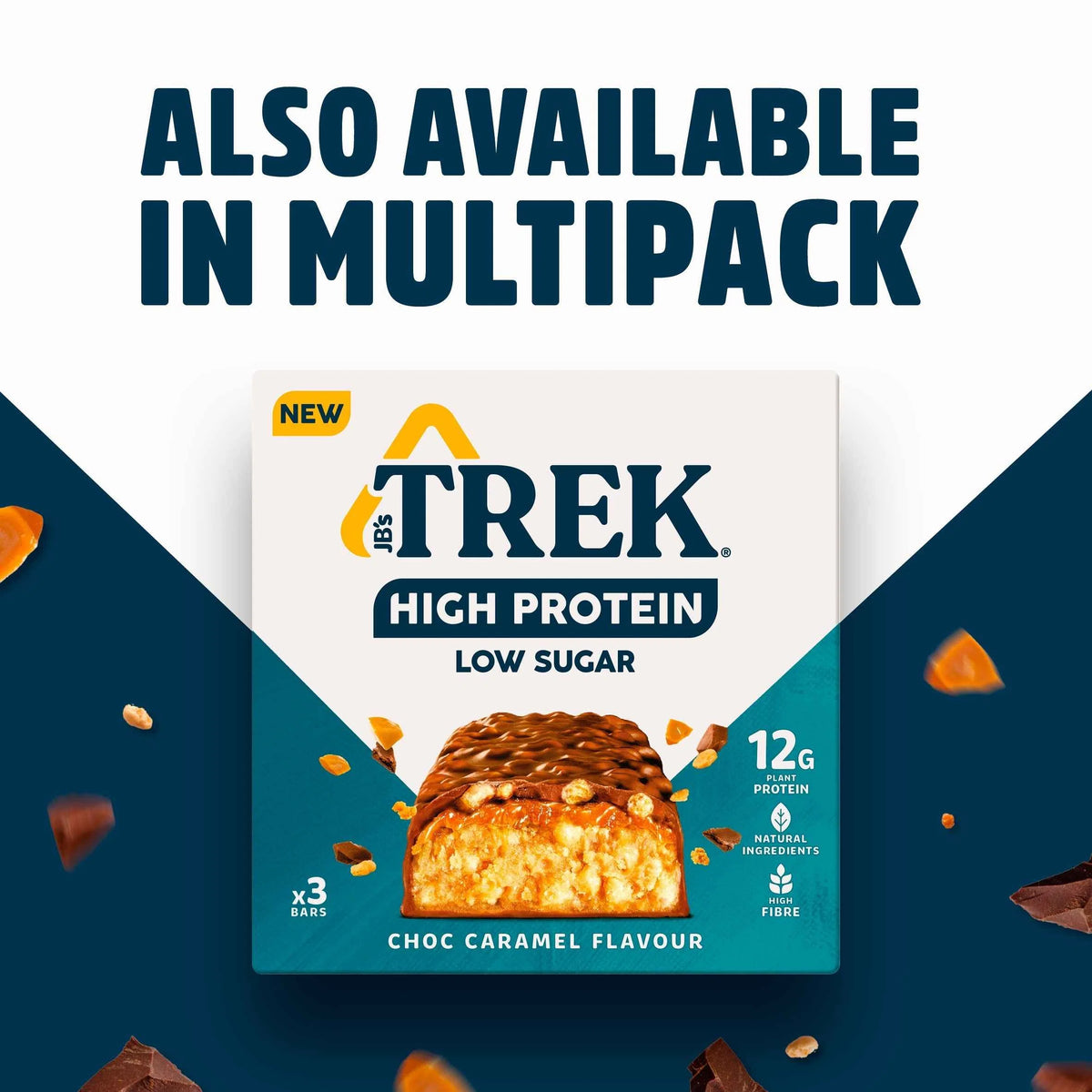 High Protein Choc Caramel Flavour 44g by TREK