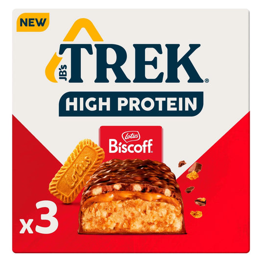 High Protein Lotus Biscoff 3x44g by TREK