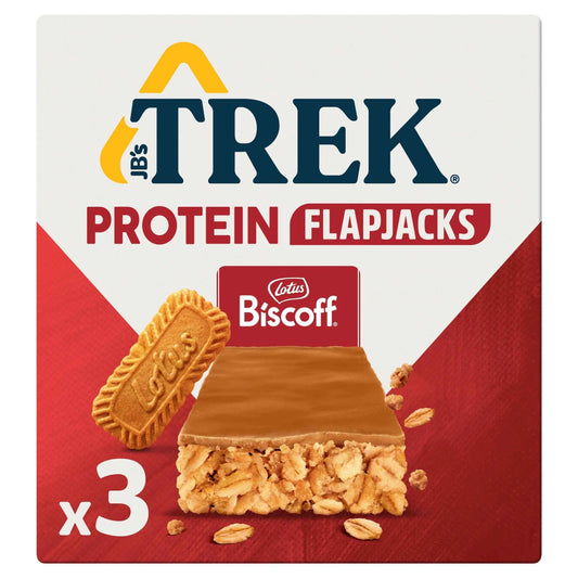 Protein Flapjacks With Lotus Biscoff by TREK