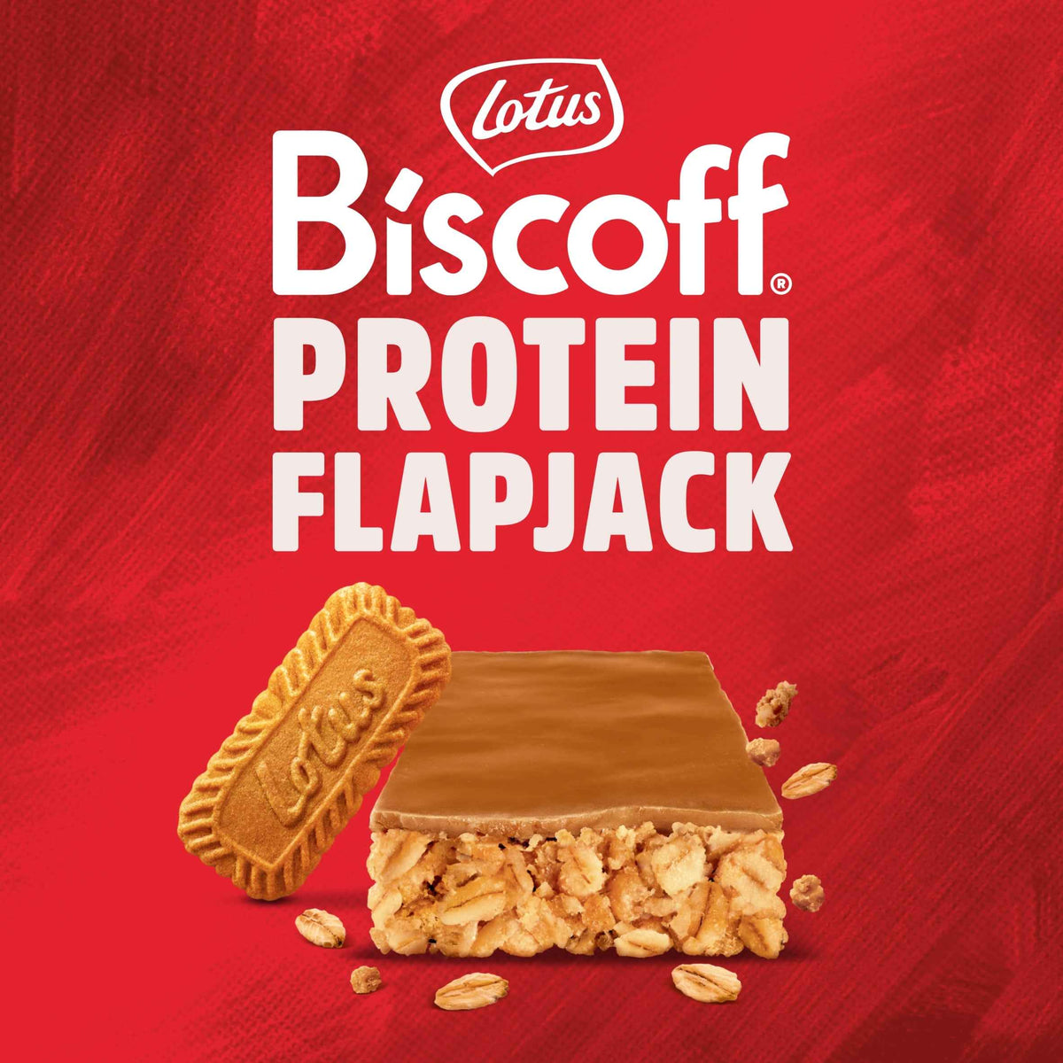 Protein Flapjacks With Lotus Biscoff by TREK