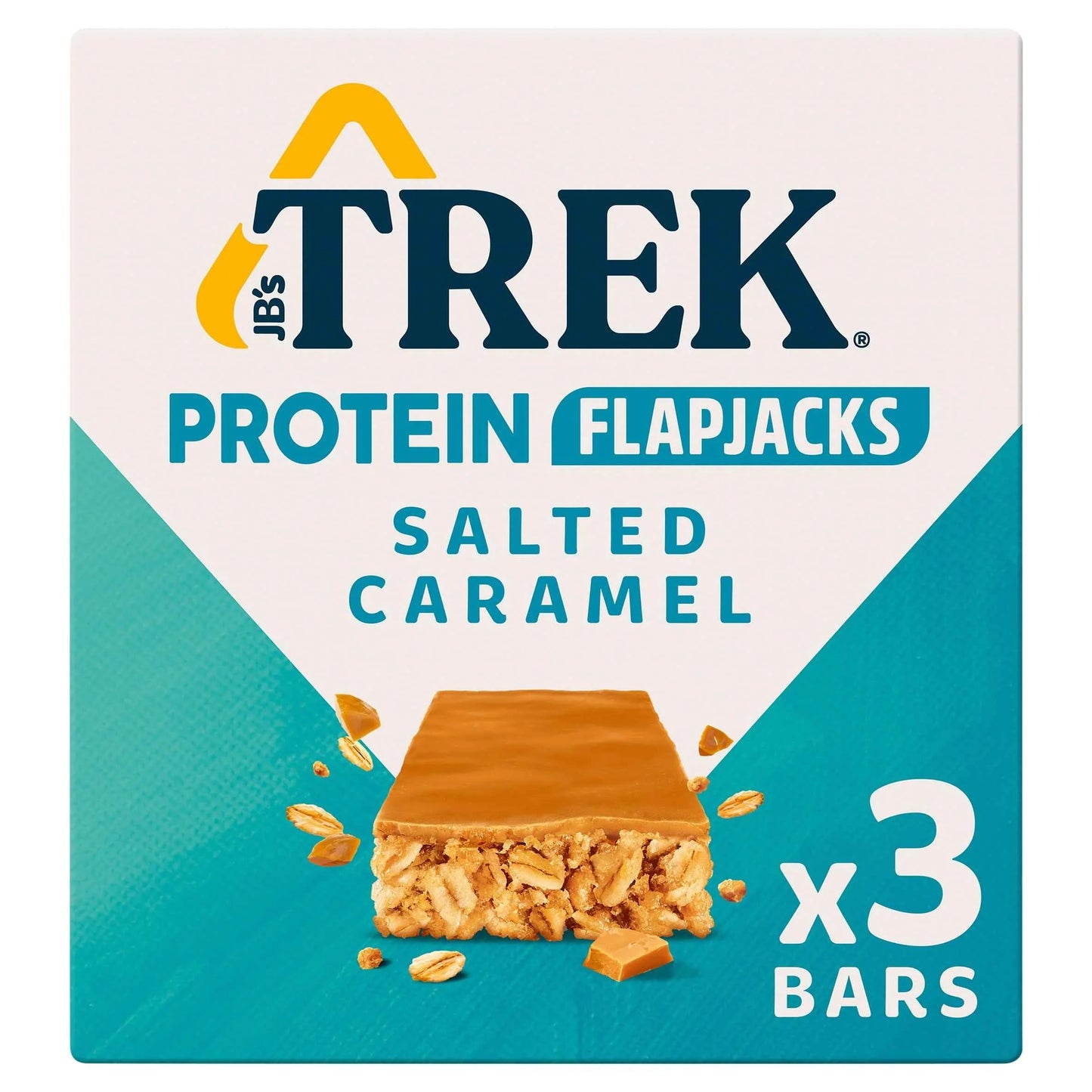 Salted Caramel Protein Flapjacks 3x50g by TREK