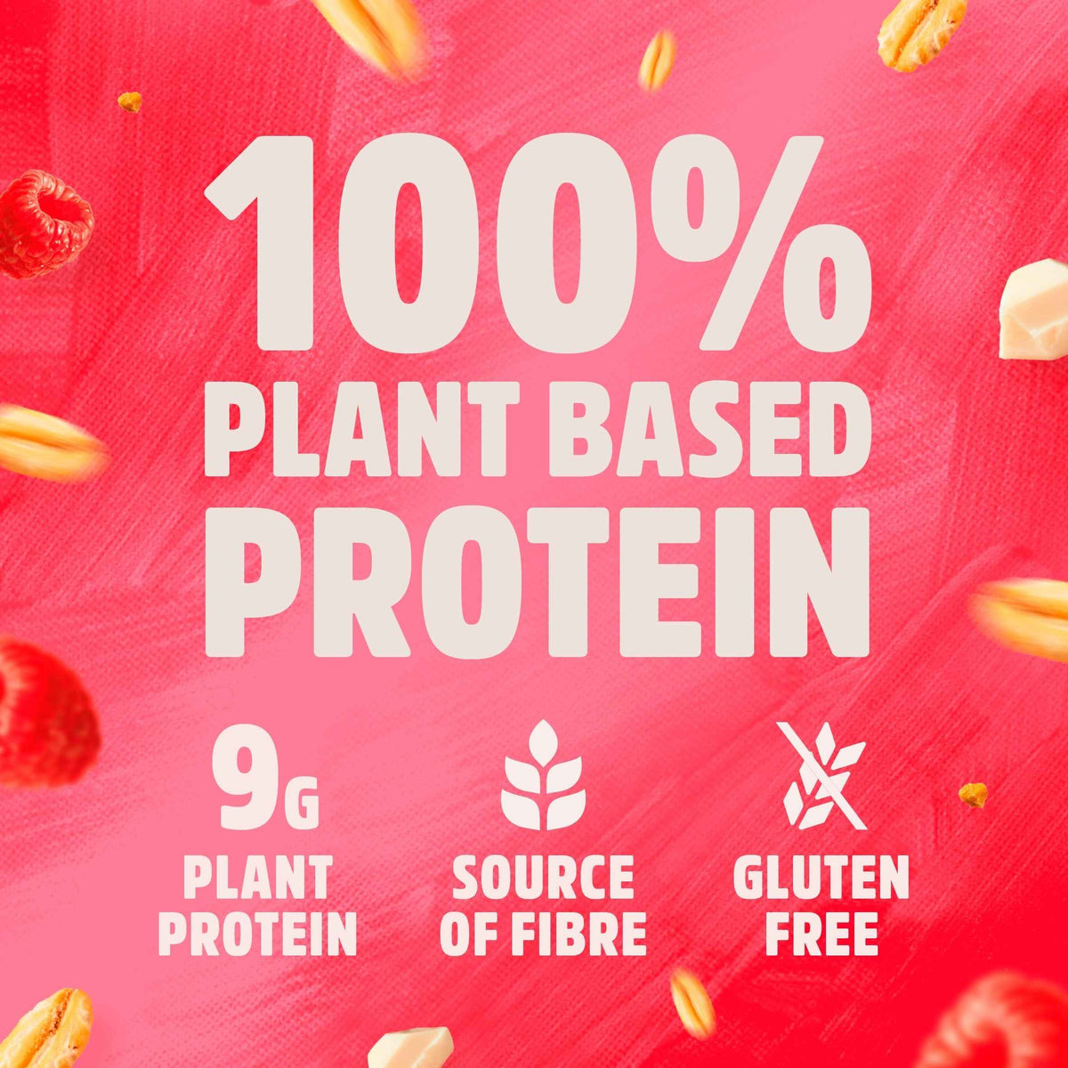 White Choc & Raspberry Protein Flapjacks by TREK