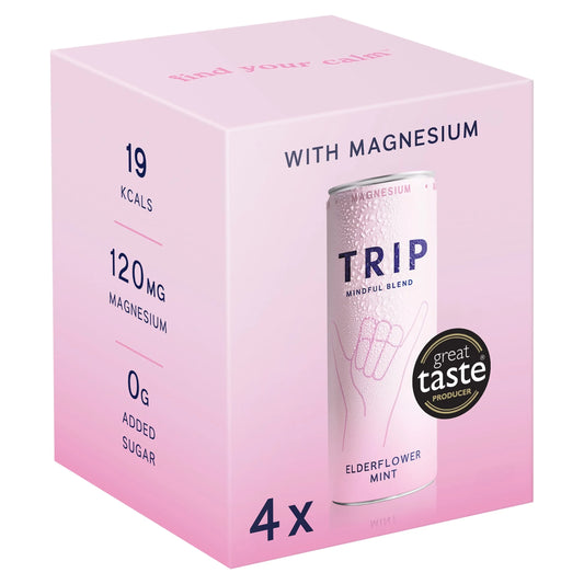 Mindful Blend Elderflower Mint 4x250ml by TRIP