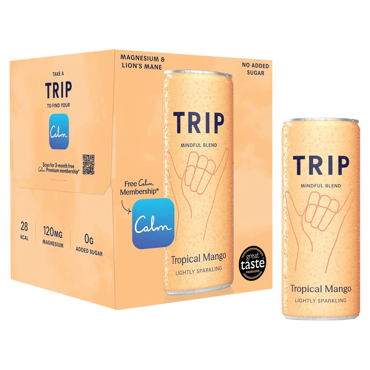 Mindful Blend Tropical Mango 4x250ml by TRIP