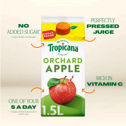 Pressed Apple Fruit Juice 1.5l by TROPICANA