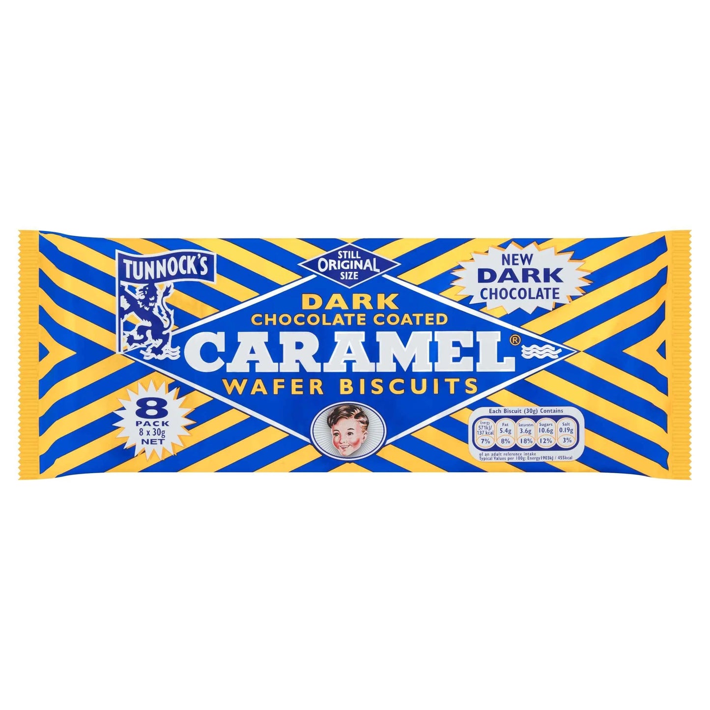 Tunnocks Dark Chocolate Coated Caramel Wafer by TUNNOCK'S
