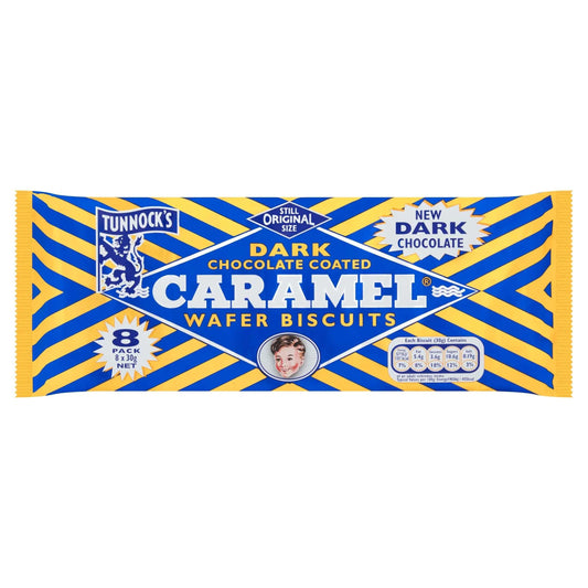 Tunnocks Dark Chocolate Coated Caramel Wafer by TUNNOCK'S