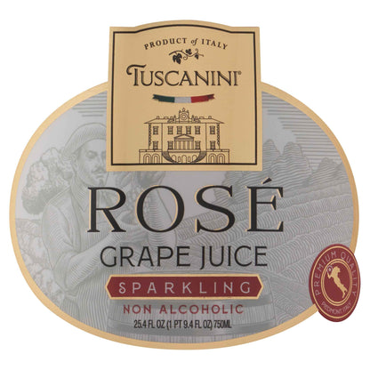 Sparkling Rose Grape Juice 750ml by TUSCANINI