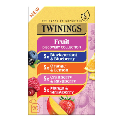 20 Selection Fruit Tea Bags 40g by TWININGS