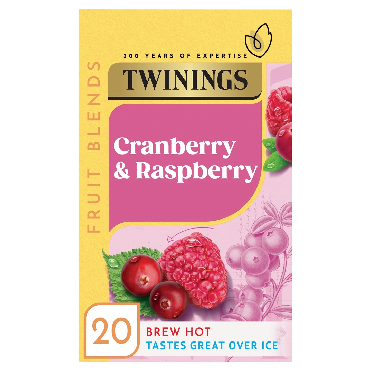 Cranberry & Raspberry Tea Bags 20 by TWININGS