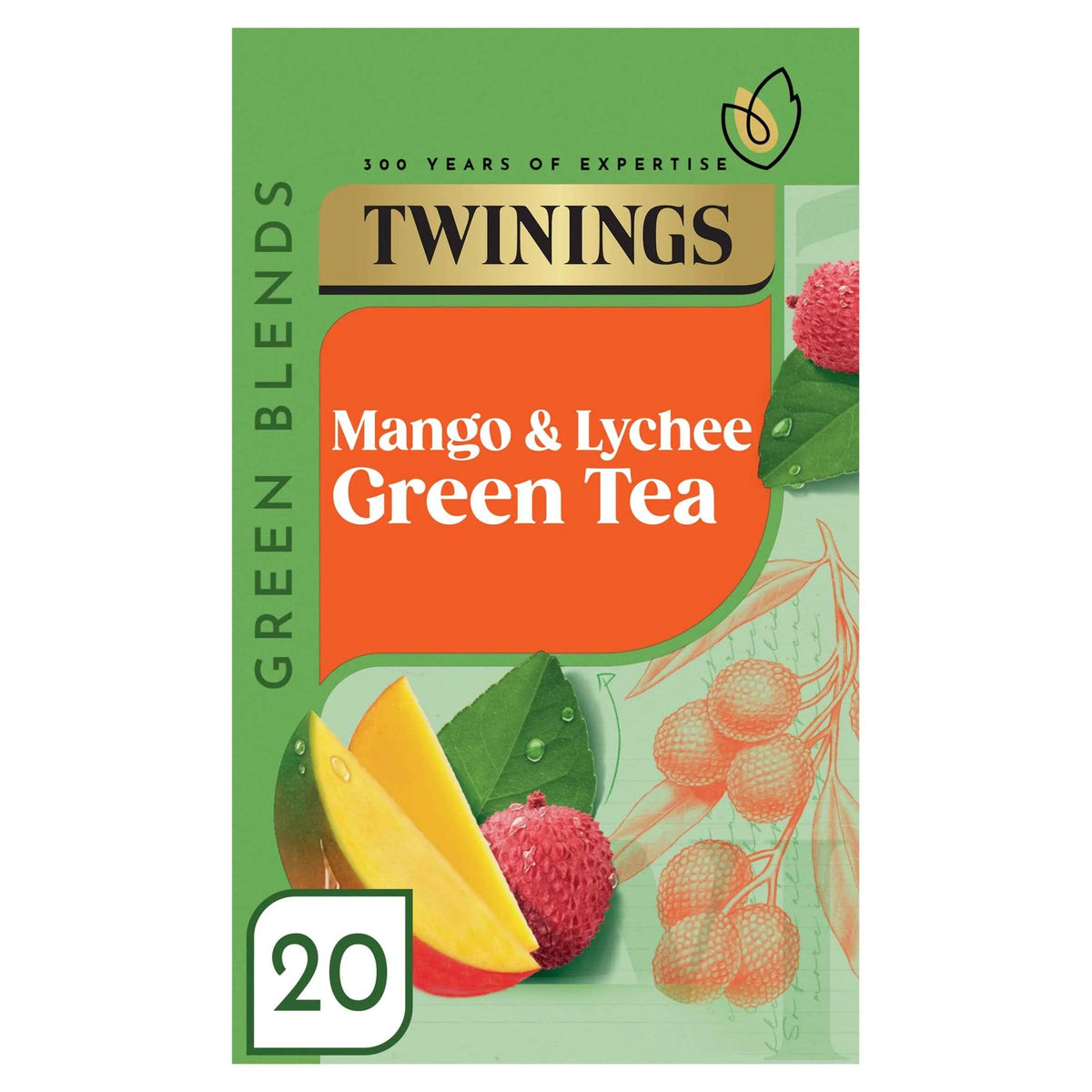 Green Mango And Lychee 20's 40g by TWININGS