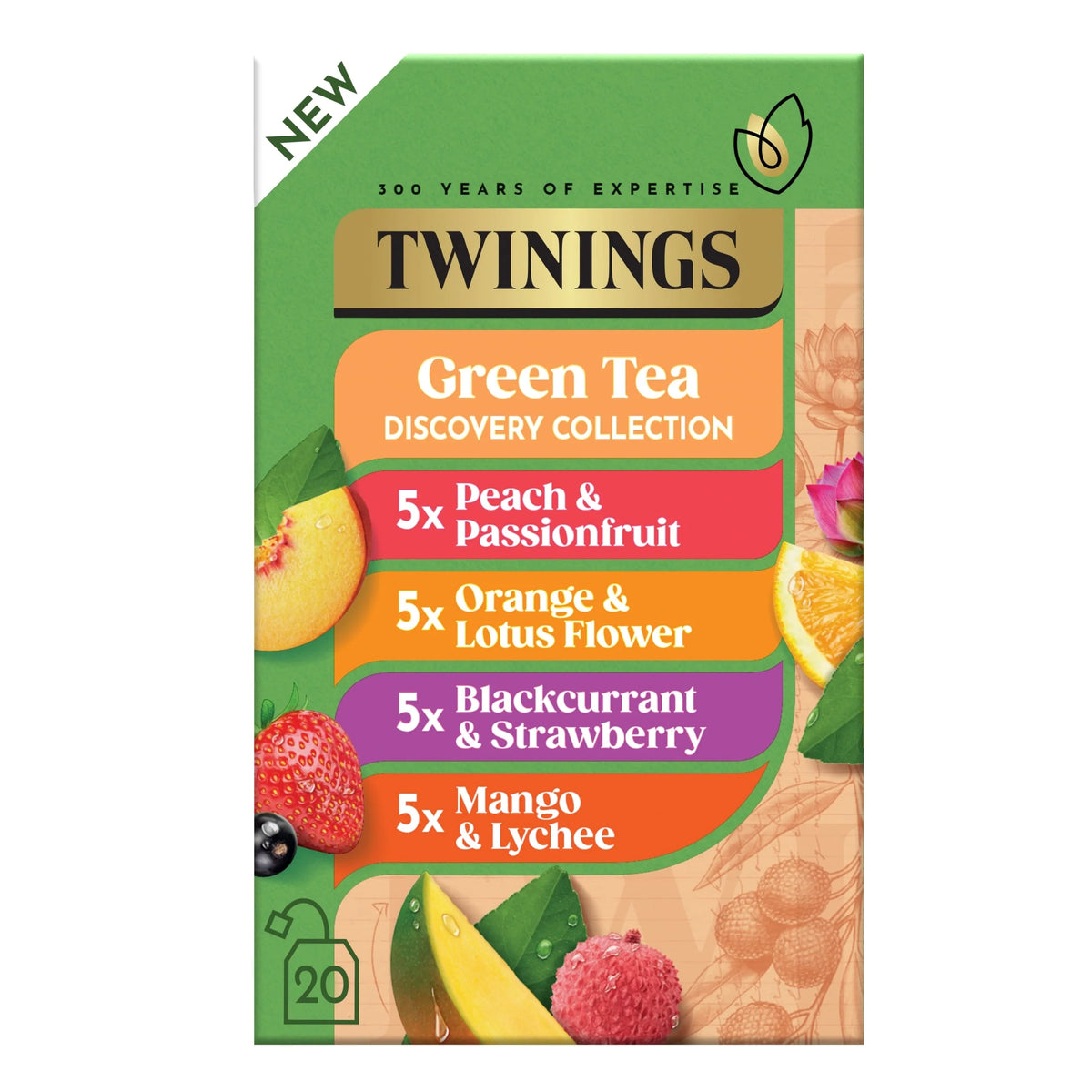 Green Tea Discovery Collection 20 by TWININGS