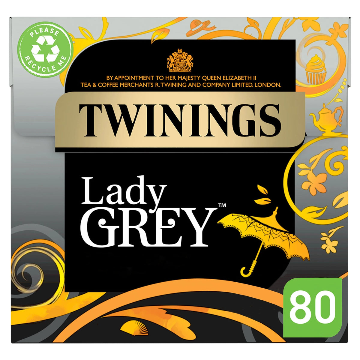 Lady Grey Tea Bags 80 Pack 200g by TWININGS