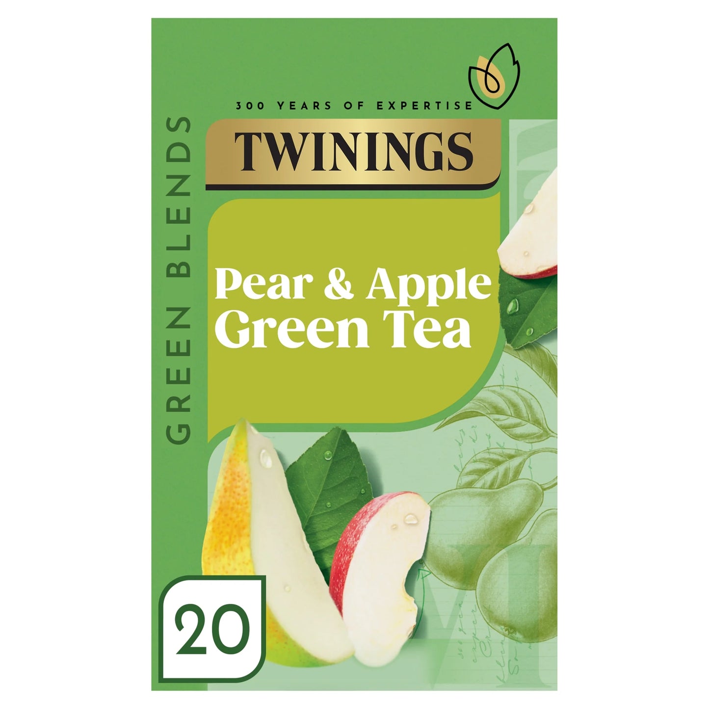 Pear & Apple Green Tea 20 Pack 40g by TWININGS