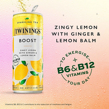 Sparkling Tea Boost Zingy Lemon With by TWININGS