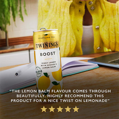 Sparkling Tea Boost Zingy Lemon With by TWININGS