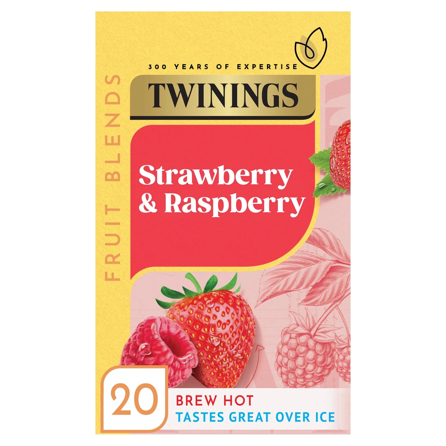 Strawberry & Raspberry 20 Tea Bags by TWININGS