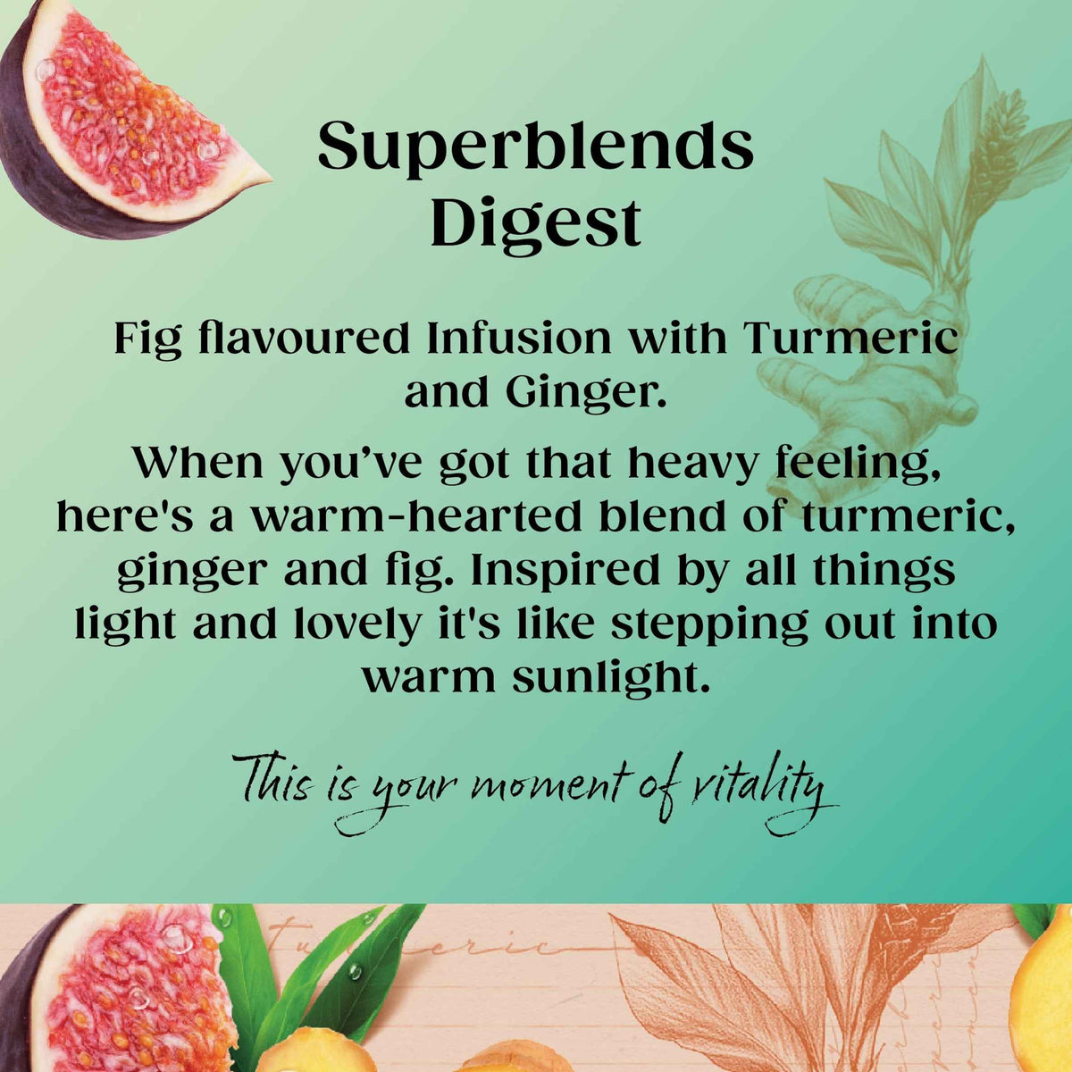 Superblends Digest Ginger & Turmeric 20 Tea Bags 40g by TWININGS