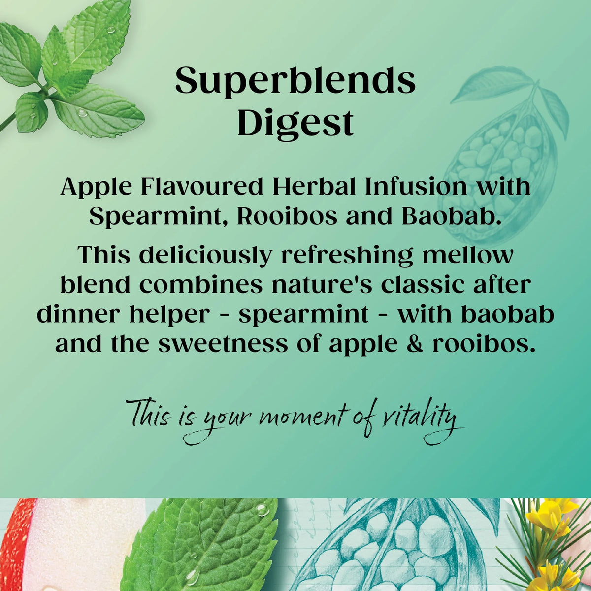 Superblends Digest Spearmint, Apple by TWININGS