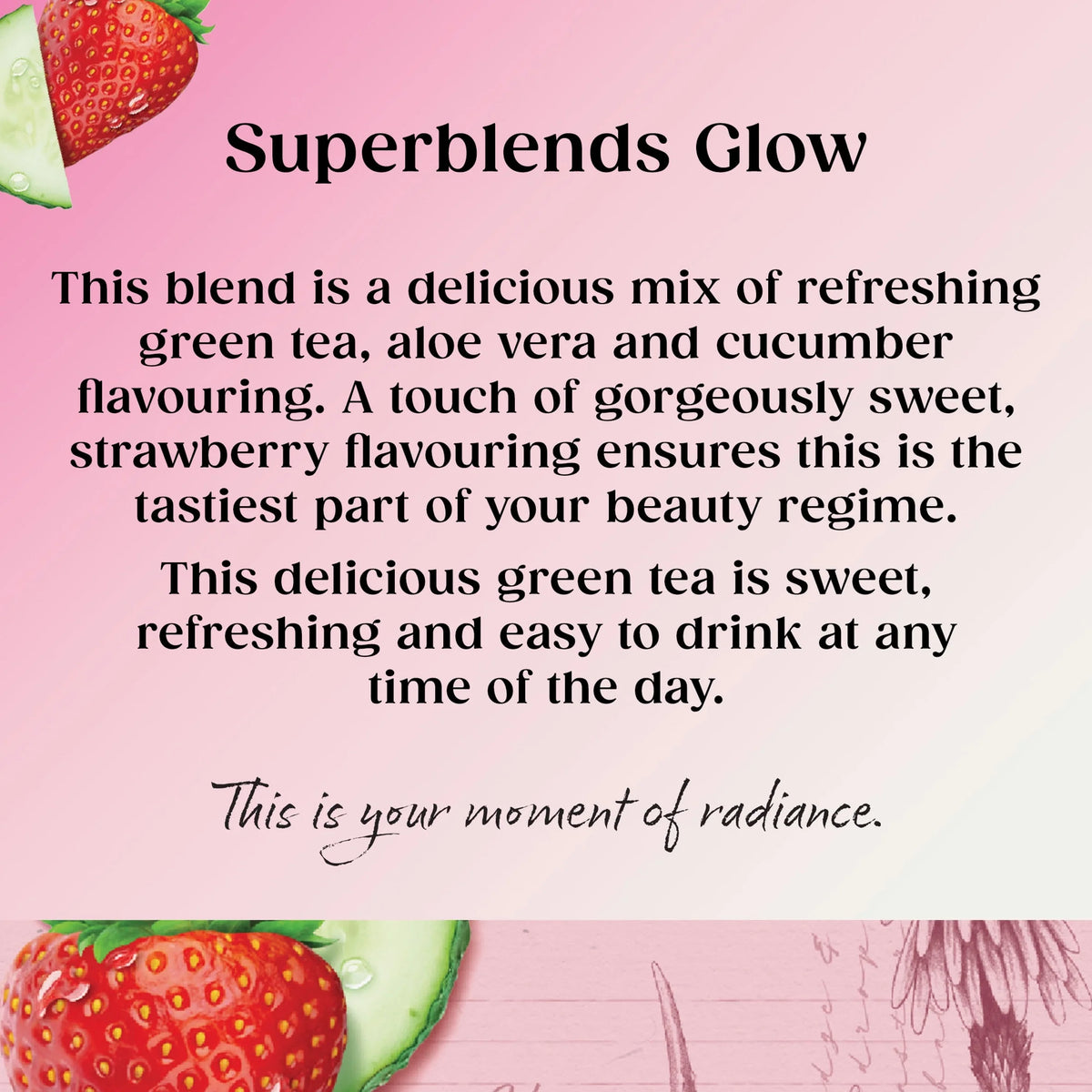 Superblends Glow Strawberry & Cucumber With Green Tea 20 by TWININGS