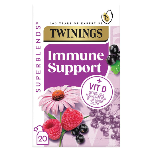 Superblends Immune Support Blackcurrant & Raspberry 20 Tea by TWININGS