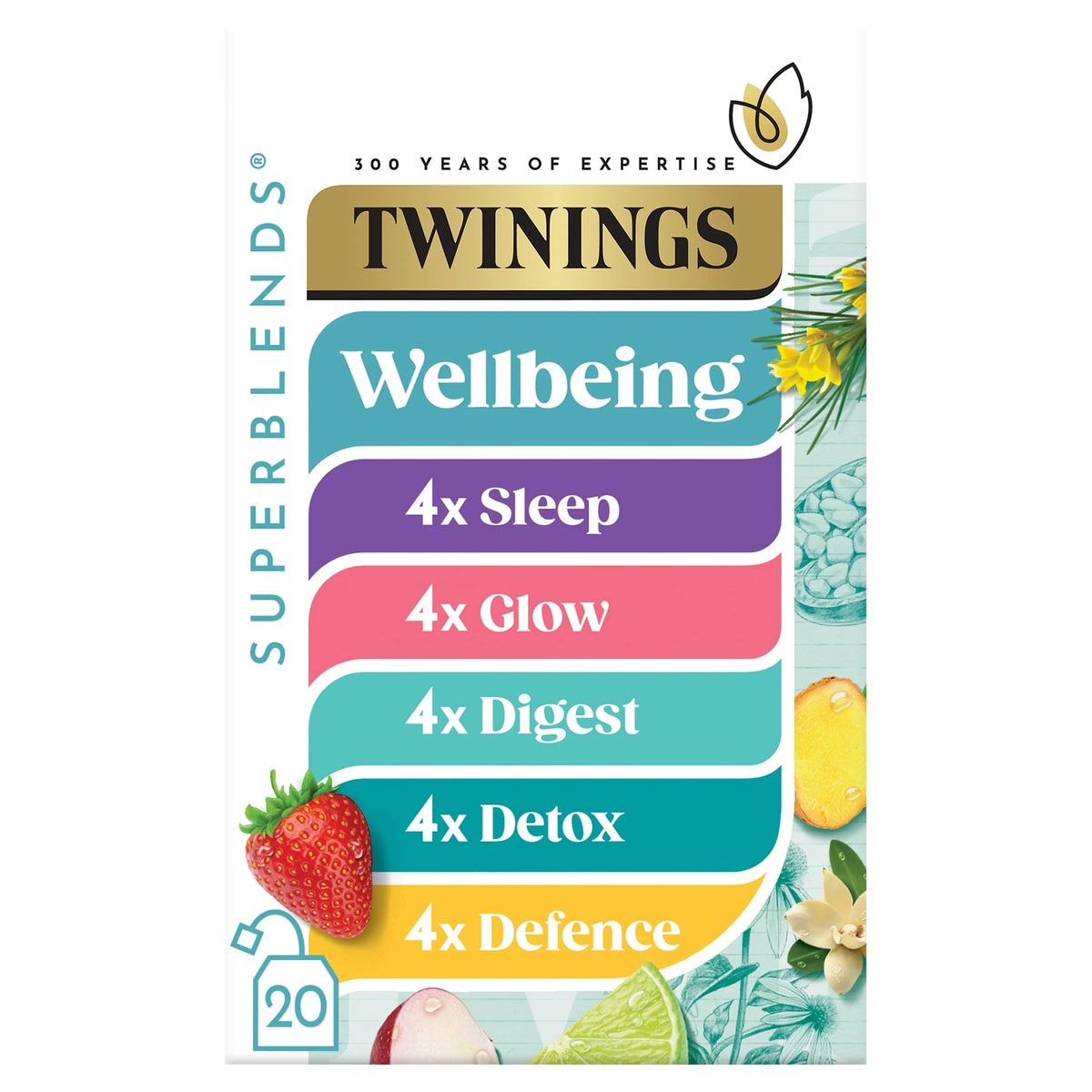 Superblends Wellbeing Collection 20 by TWININGS