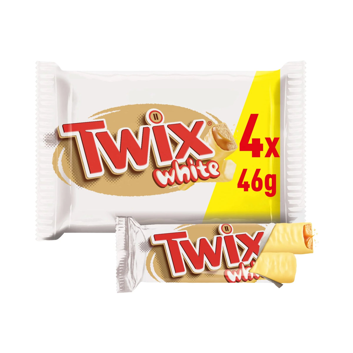 White Twin Bars 4 X 46g by TWIX