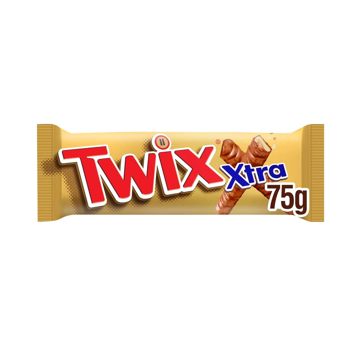 Xtra Milk Chocolate Biscuit Twin Bars 75g by TWIX