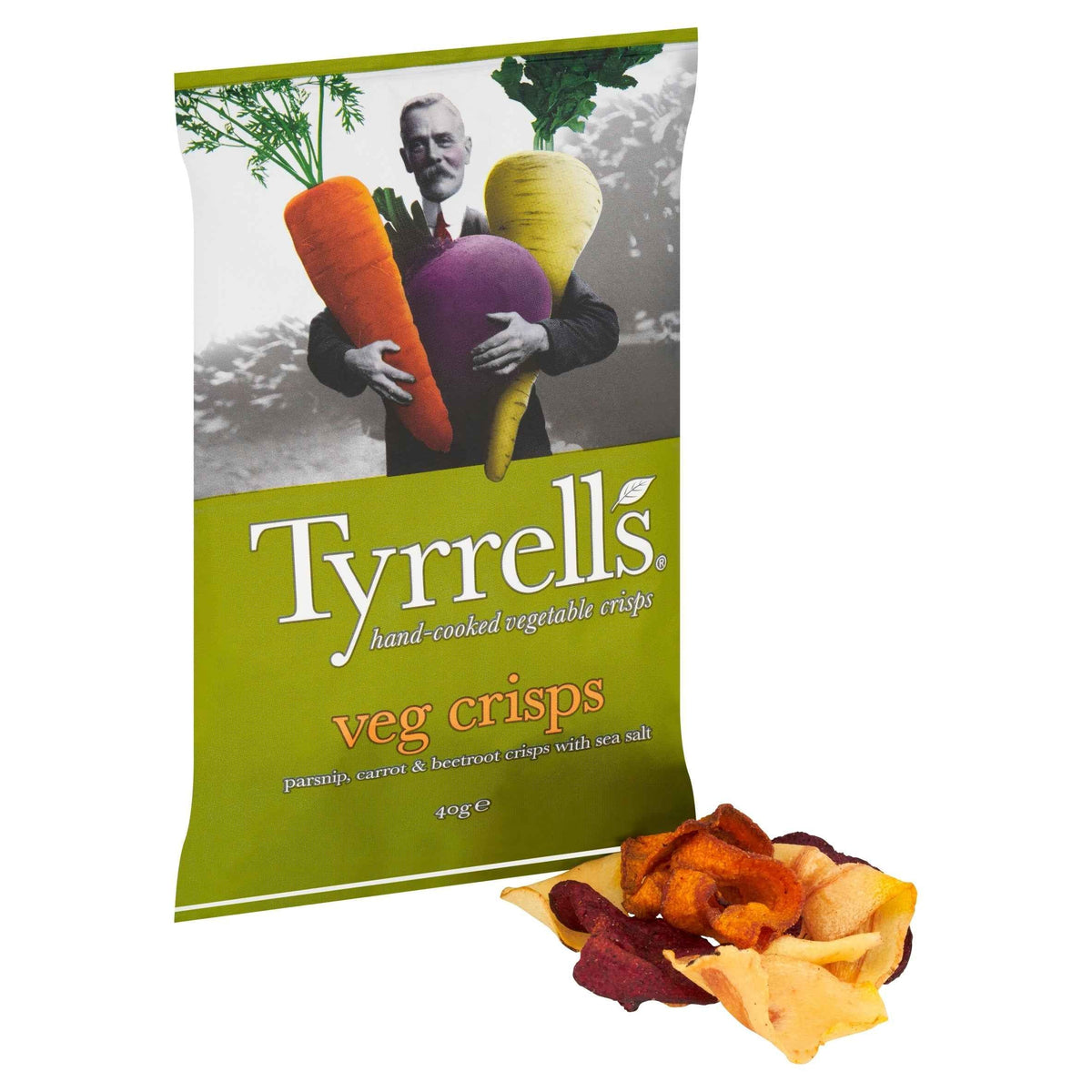 Mixed Root Vegetable Crisps 40g by TYRRELLS