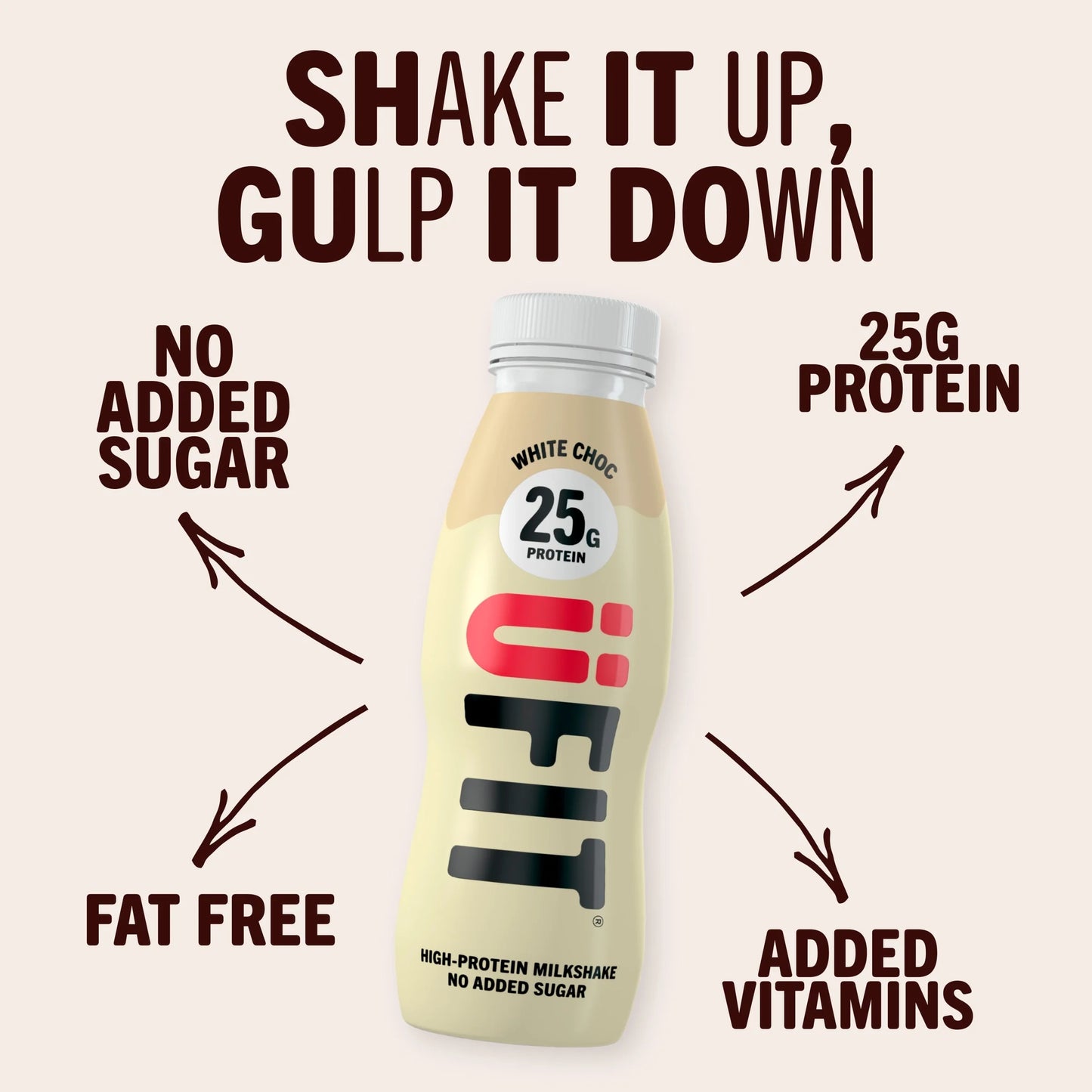 Ufit High Protein Milkshake - White Chocolate by U FIT