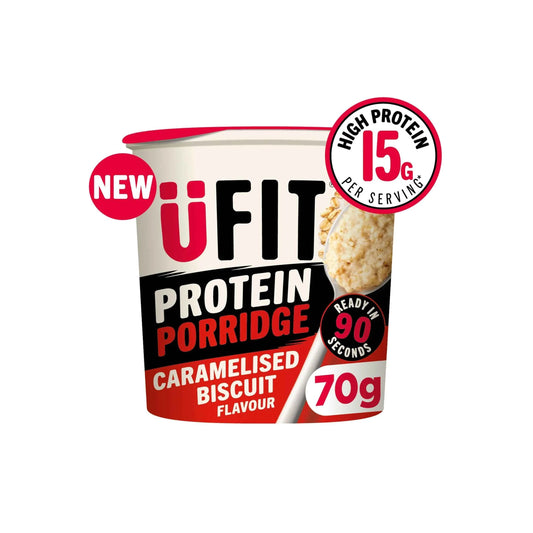 Ufit Protein Caramelised Biscuit Porridge Pot by U FIT