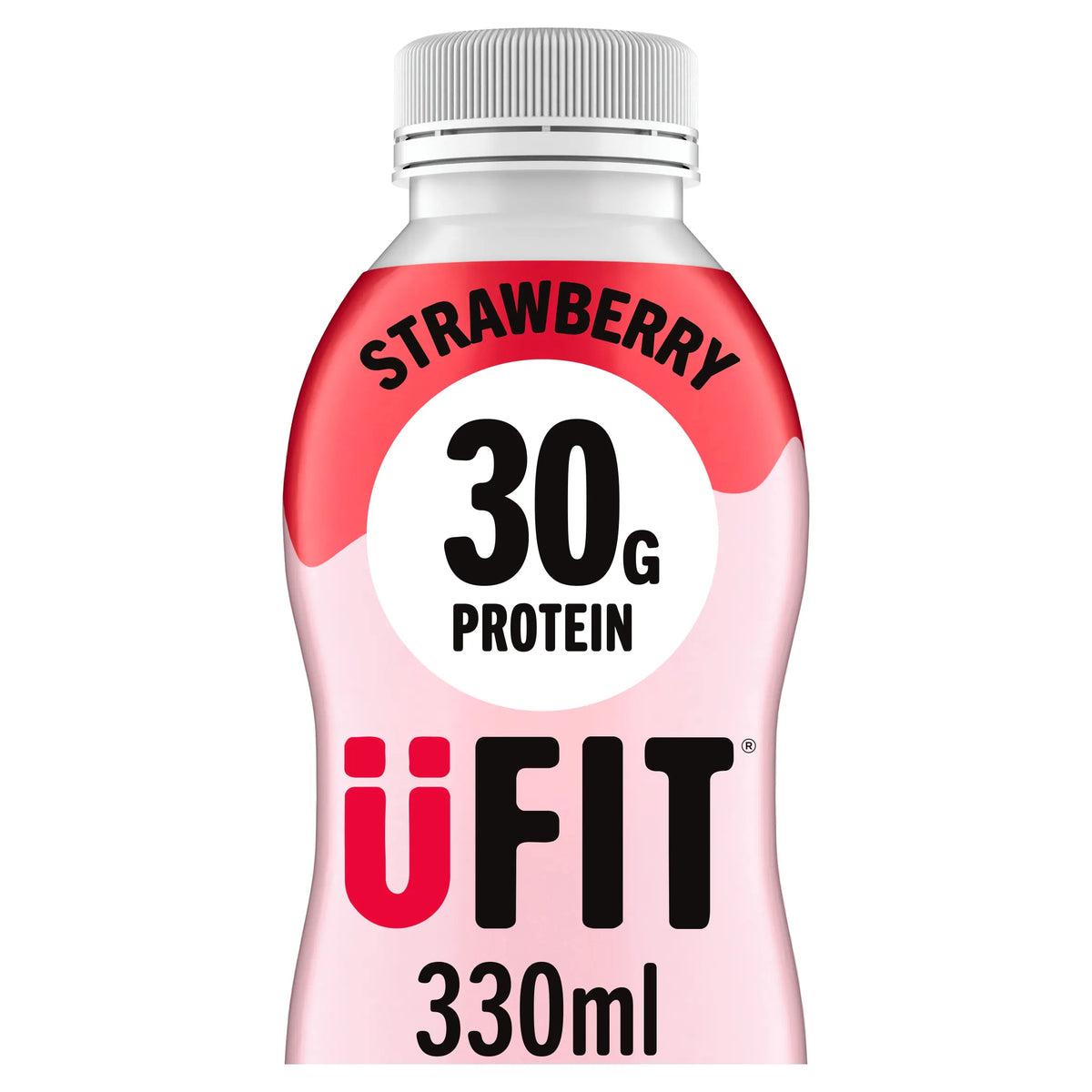 Strawberry Protein Milkshake Drink 330ml by UFIT at The British Vault